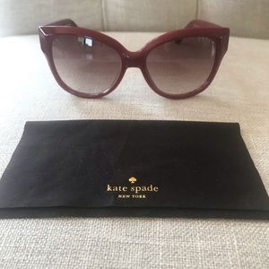 Kate Spade Burgundy Sunglasses